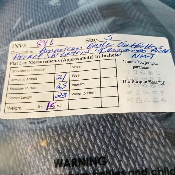 America Eagle Outfitters Hooded Sweater Blue - Picture 7 of 7